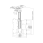 Uchwyt do sufitu/skosu uniwersalny do LED TV (17-37") LCD-CM222 Uchwyt do sufitu/skosu uniwersalny do LED TV (17-37") LCD-CM222