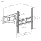 Uchwyt naścienny uniwersalny do LED TV (32"-70") regulacja w pionie i poziomie Uchwyt naścienny uniwersalny do LED TV (32"-70") regulacja w pionie i poziomie