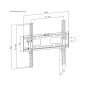 Uchwyt naścienny uniwersalny do LED TV (32-55") LP42-44DT regulacja w pionie Uchwyt naścienny uniwersalny do LED TV (32-55") LP42-44DT regulacja w pionie