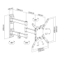 Uchwyt naścienny uniwersalny Kruger&Matz do LED TV (13-42") regulacja w pionie i poziomie