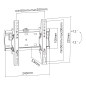 Uchwyt naścienny uniwersalny Kruger&Matz do LED TV (23-42") regulacja w pionie