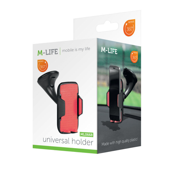Uchwyt samochodowy M-LIFE ML0668 czerwony Uchwyt samochodowy M-LIFE ML0668 czerwony