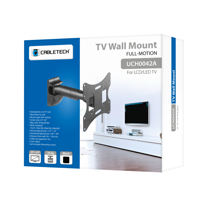 Uchwyt ścienny do TV 23-43" czarny LCD-UCH0042 Uchwyt ścienny do TV 23-43" czarny LCD-UCH0042
