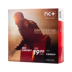 Usługa NC+ telewizja na kartę z Pakietem Start+ ITI2850ST oraz tunerem DVB-T2