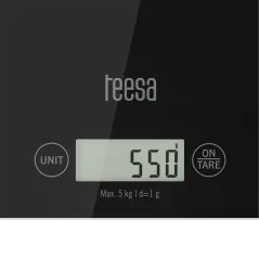 Waga kuchenna szklana czarna
