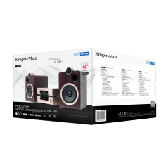 Wieża DVD Kruger&Matz KM1908 (DVD, HDMI, USB, Bluetooth, radio cyfrowe DAB+ i FM)