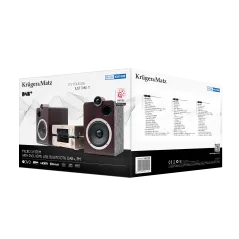 Wieża DVD Kruger&Matz KM1908 (DVD, HDMI, USB, Bluetooth, radio cyfrowe DAB+ i FM)