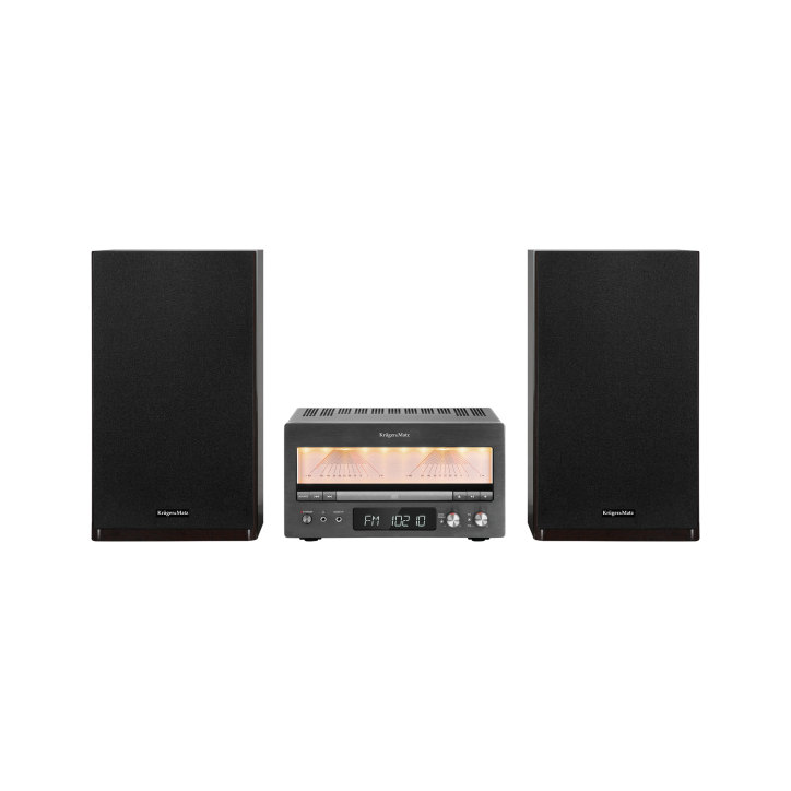Wieża HiFi Kruger&Matz KM1995 (Wzmacniacz klasy A, CD, USB, Bluetooth, radio cyfrowe DAB+, FM) Wieża HiFi Kruger&Matz KM1995 (Wzmacniacz klasy A, CD, USB, Bluetooth, radio cyfrowe DAB+, FM)