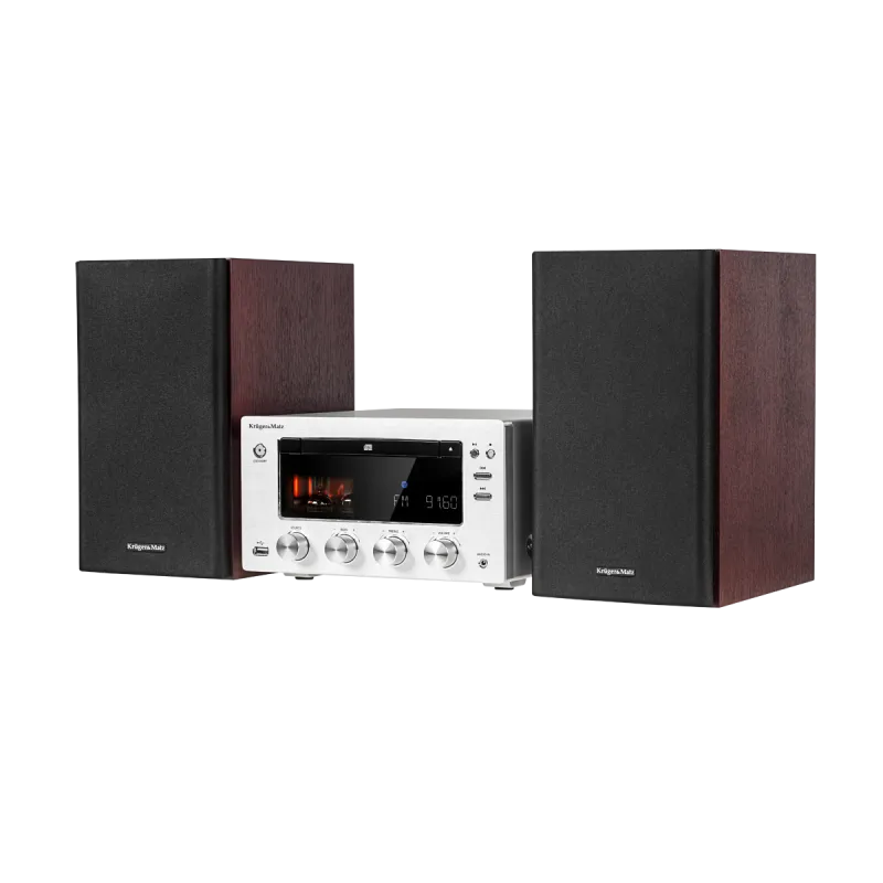 Wieża Kruger&Matz z CD, portem USB, Bluetooth, NFC , radiem cyfrowym DAB+ i FM model KM1598D