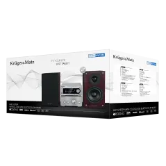 Wieża Kruger&Matz z DVD, portem USB, wyjściem HDMI model KM1584