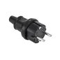 Wtyczka typu niemieckiego 16A/250V- IP44 (gumowa czarna) 2237 Wtyczka typu niemieckiego 16A/250V- IP44 (gumowa czarna) 2237