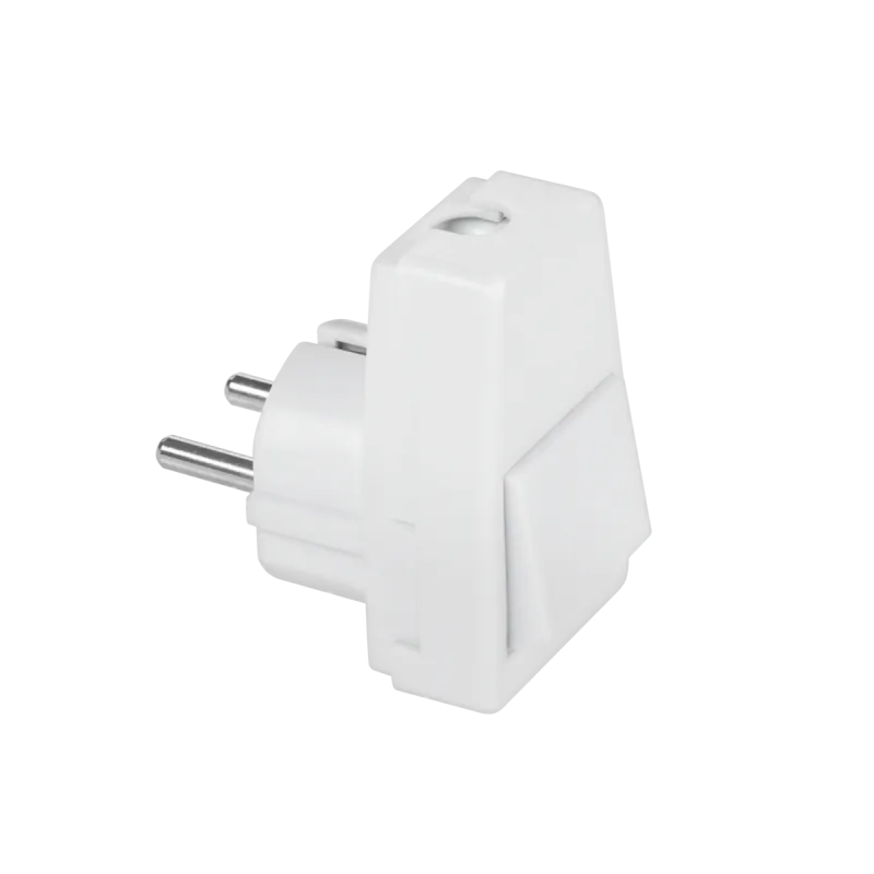 Wtyczka sieciowa z uziemieniem typu niemieckiego i z włącznikiem KEMOT