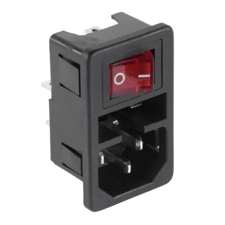 Wtyk AC 3PIN komput.obudowa+włączn.