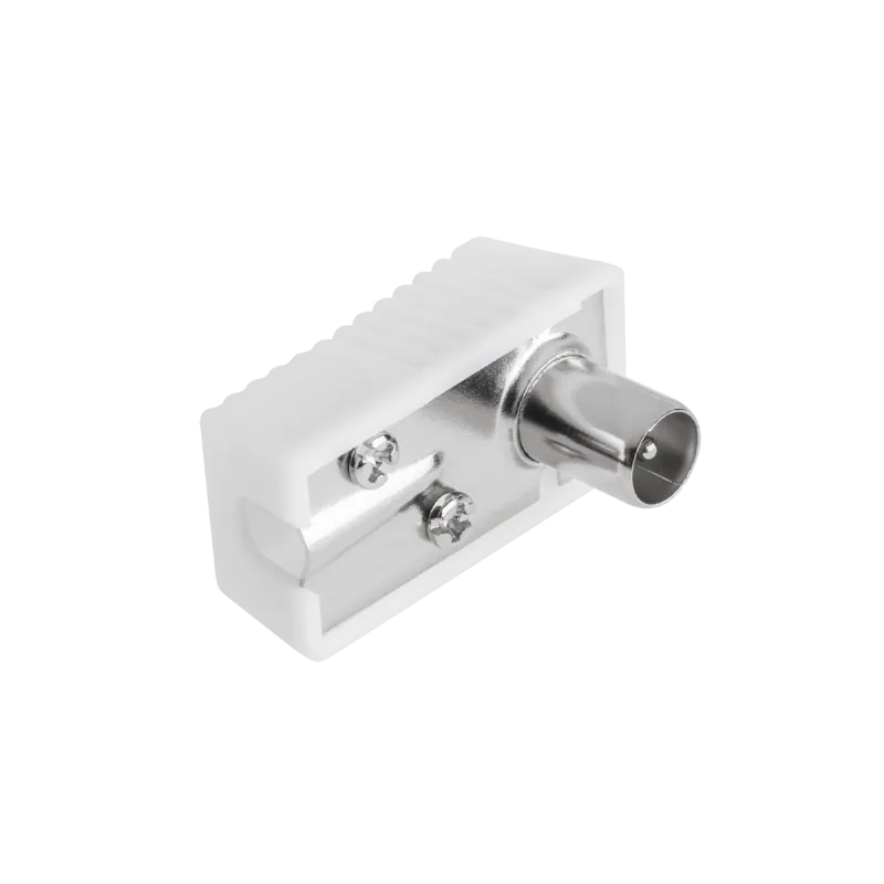 Wtyk anten TV kątowy duży Cabletech