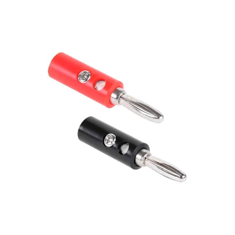 Wtyk bananowy plastik (czarny/czerwony) Cabletech Wtyk bananowy plastik (czarny/czerwony) Cabletech