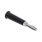 Wtyk bananowy prosty plastikowy czarny Cabletech Wtyk bananowy prosty plastikowy czarny Cabletech