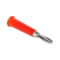 Wtyk bananowy prosty plastikowy czerwony Cabletech Wtyk bananowy prosty plastikowy czerwony Cabletech