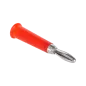 Wtyk bananowy prosty plastikowy czerwony Cabletech Wtyk bananowy prosty plastikowy czerwony Cabletech