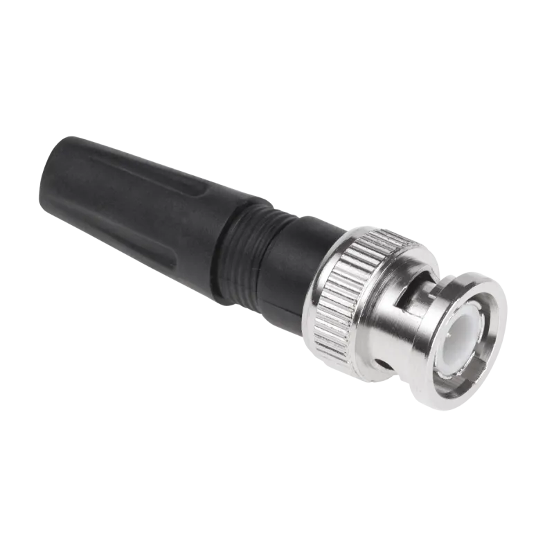 Wtyk BNC skręcany z odgiętką