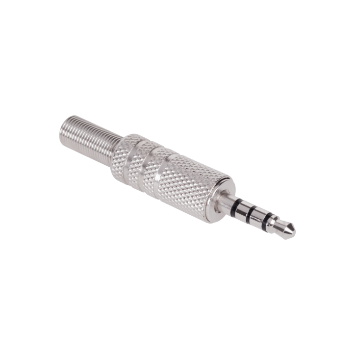 Wtyk Jack 3.5 metalowy czteropolowy Wtyk Jack 3.5 metalowy czteropolowy