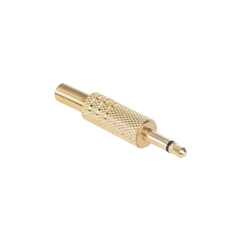 Wtyk Jack 3.5 mono złoty