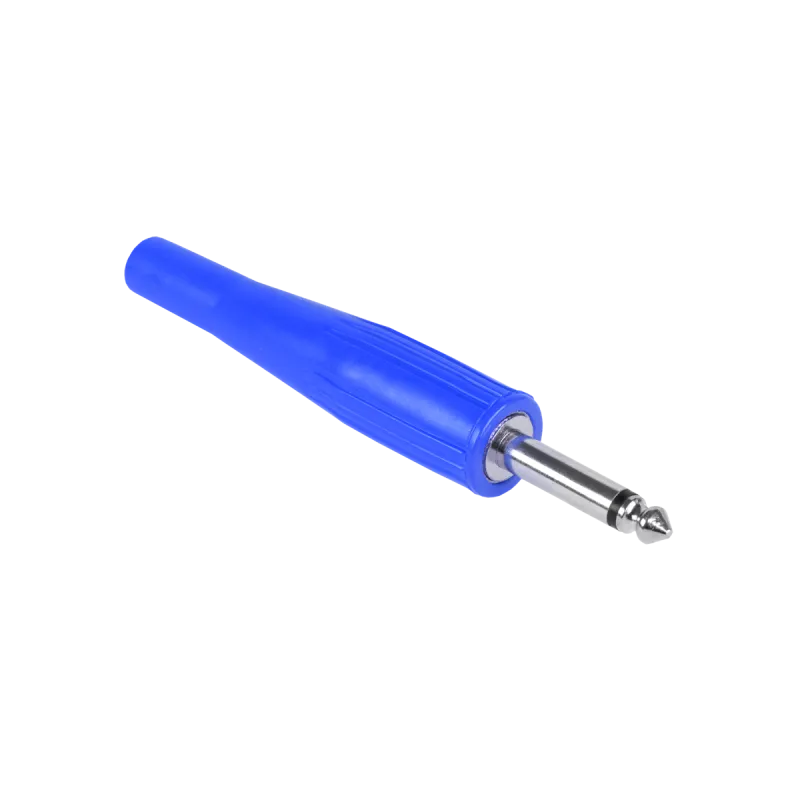 Wtyk Jack 6,3 mono gum.niebieski Wtyk Jack 6,3 mono gum.niebieski