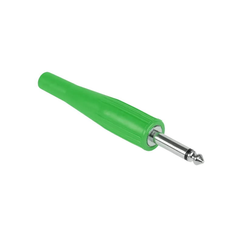 Wtyk Jack 6,3 mono gum.zielony Wtyk Jack 6,3 mono gum.zielony