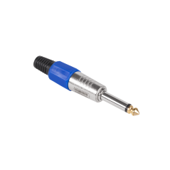 Wtyk Jack 6,3 mono HQ niebieski