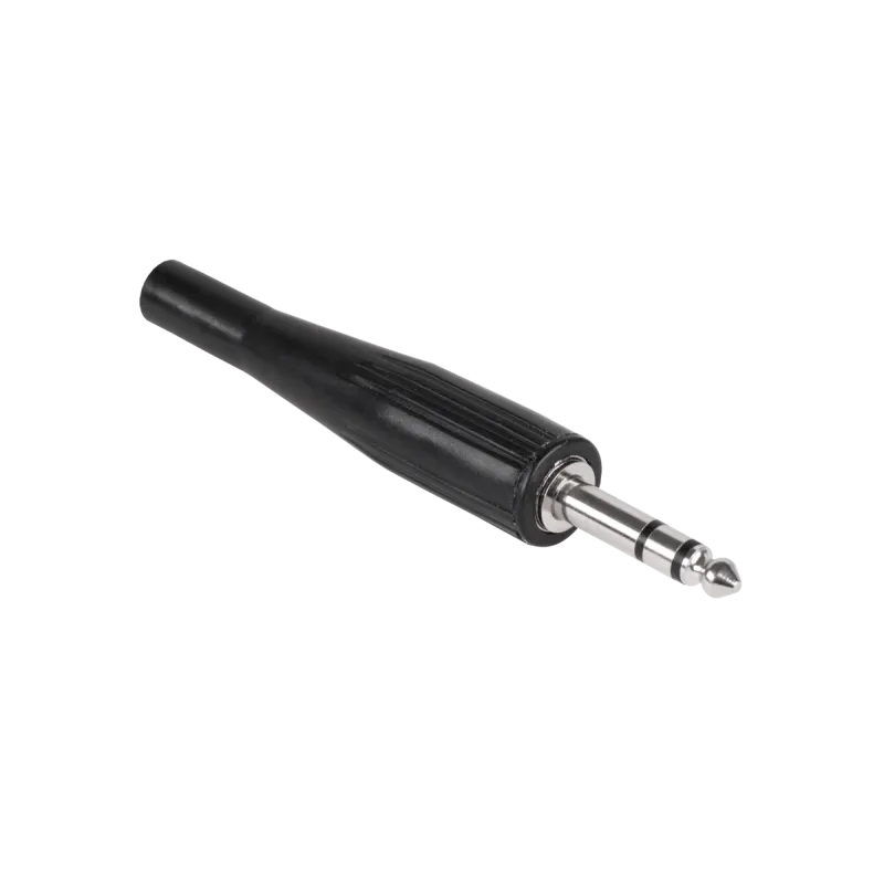 Wtyk Jack 6.3 st.guma czarny