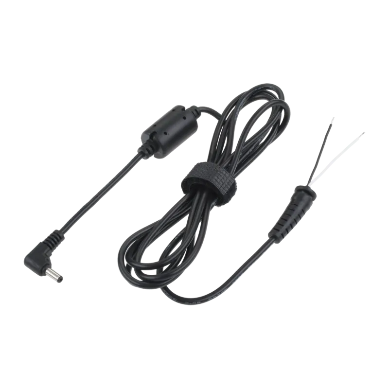 Wtyk kątowy 3,5/1,5 (12V/3A) sieciowy z kablem do montażu Rebel