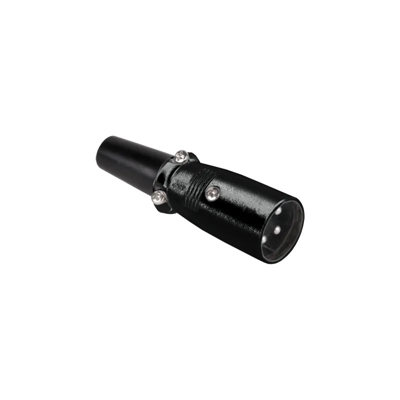 Wtyk mikrofonowy męski czarny