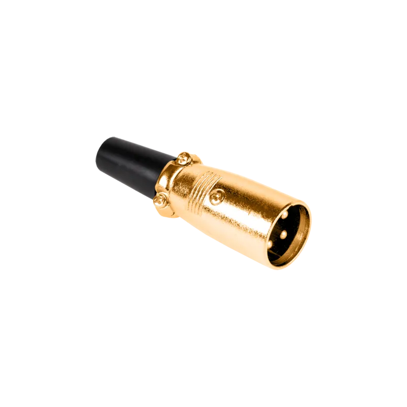 Wtyk mikrofonowy męski GOLD