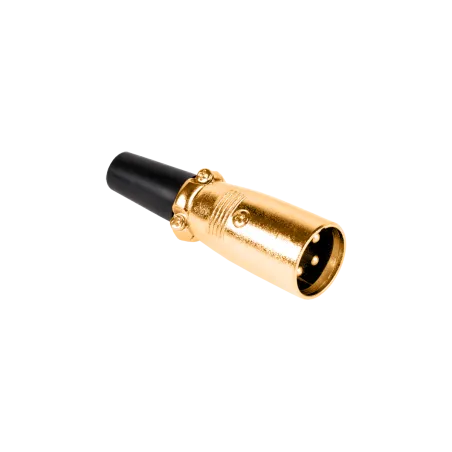 Wtyk mikrofonowy męski GOLD