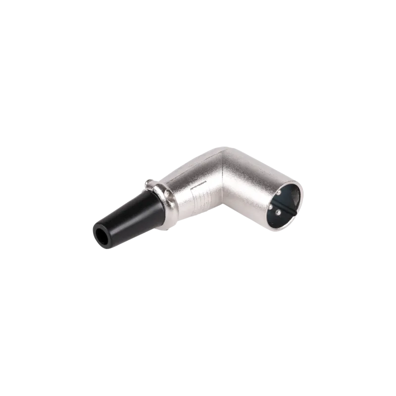 Wtyk mikrofonowy męski kątowy