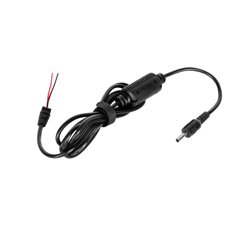 Wtyk prosty 3,5/1,5 (12V/3A) sieciowy z kablem do montażu Rebel