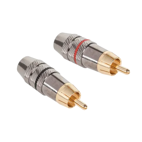 Wtyk RCA metalowy HD-291