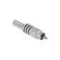 Wtyk RCA nikiel trzy paski Cabletech Wtyk RCA nikiel trzy paski Cabletech