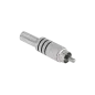 Wtyk RCA nikiel trzy paski Cabletech