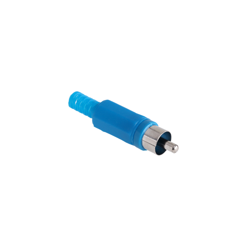 Wtyk RCA-niebieski NH405