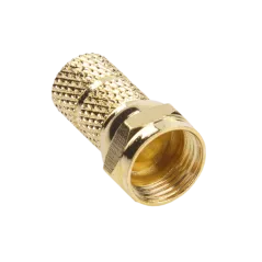 Wtyk SAT F 6,8 mm GOLD CU Cabletech