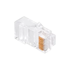 Wtyk telefon. RJ45 8P 8C(drut)przelotowy CAT.5E