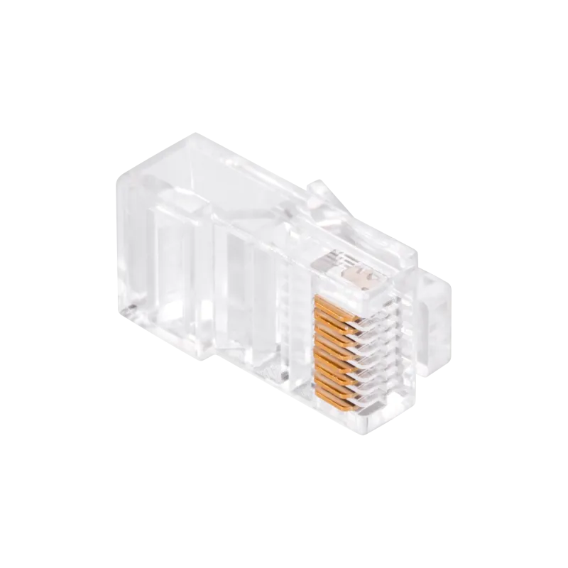 Wtyk telefon. RJ45 8P 8C(drut)przelotowy CAT.5E