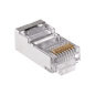 Wtyk telefon. RJ45 8P 8C(drut)przelotowy CAT.5E ekranowany Wtyk telefon. RJ45 8P 8C(drut)przelotowy CAT.5E ekranowany