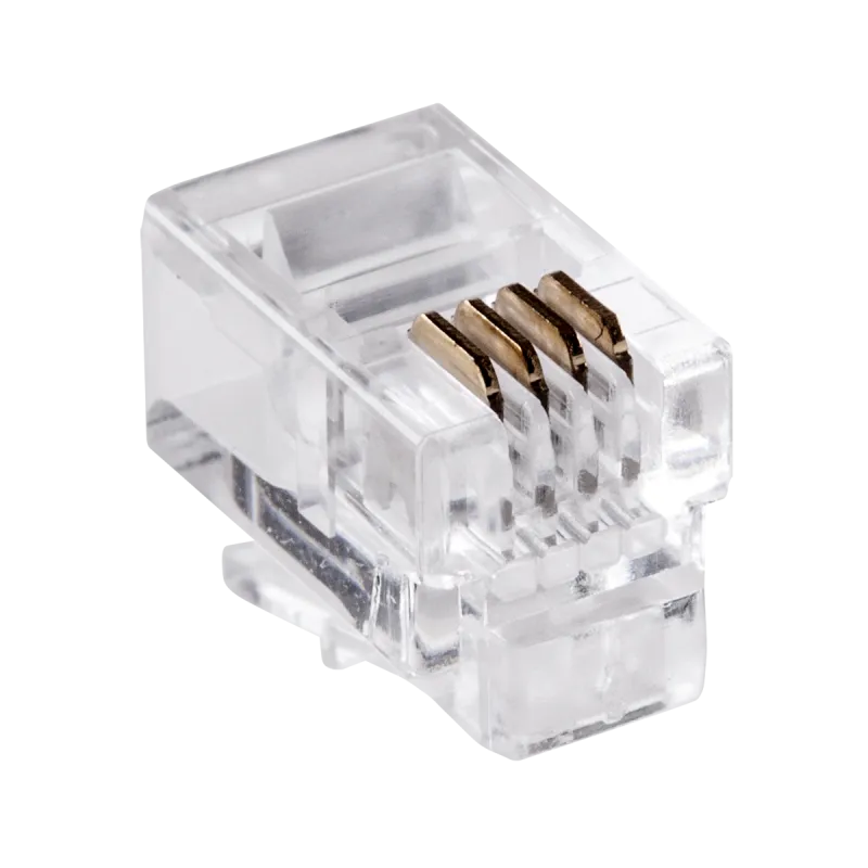 Wtyk telefon. 4P 4C x100szt Wtyk telefon. 4P 4C x100szt