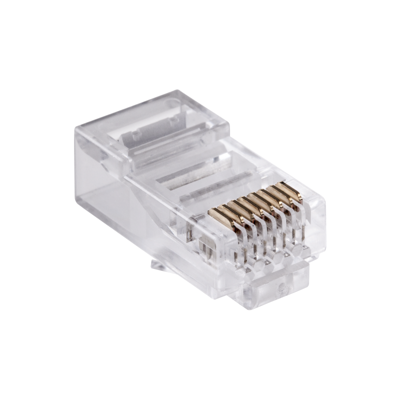 Wtyk telefon. 8P 8C(drut) x100szt. CAT 6e