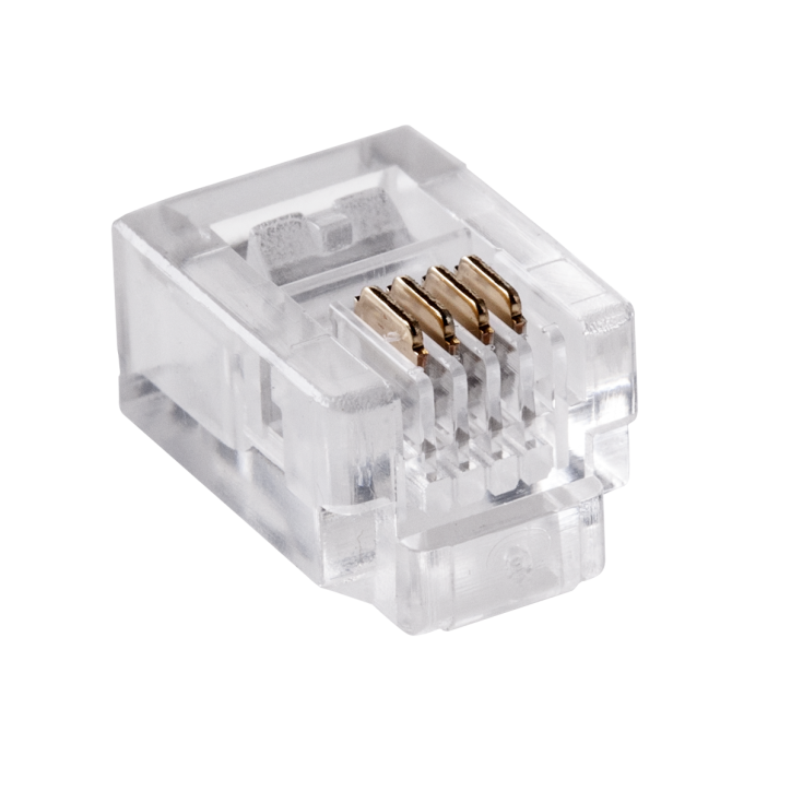 Wtyk telefon.RJ11 6P 4C x100szt. Wtyk telefon.RJ11 6P 4C x100szt.