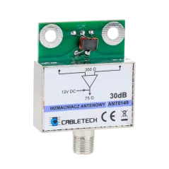 Wzmacniacz antenowy ekranowany 30dB Cabletech