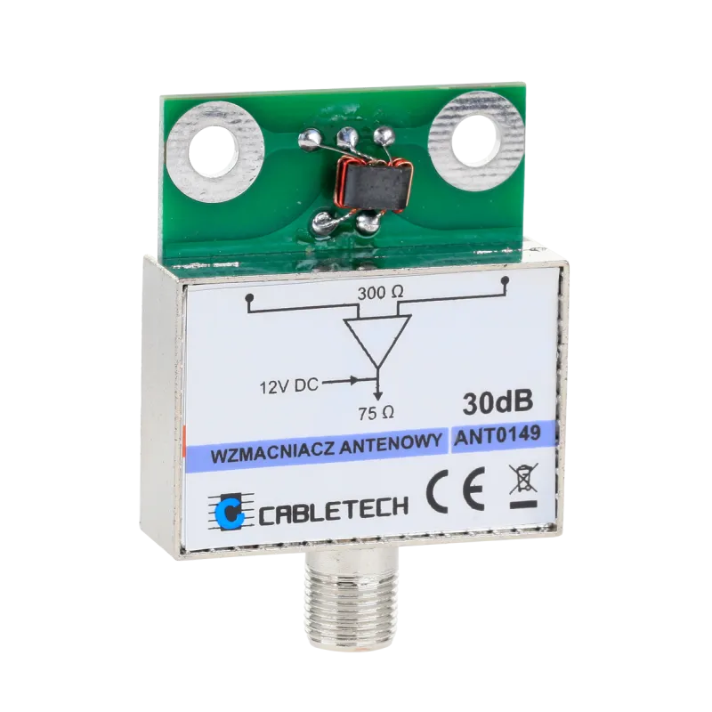 Wzmacniacz antenowy ekranowany 30dB Cabletech Wzmacniacz antenowy ekranowany 30dB Cabletech