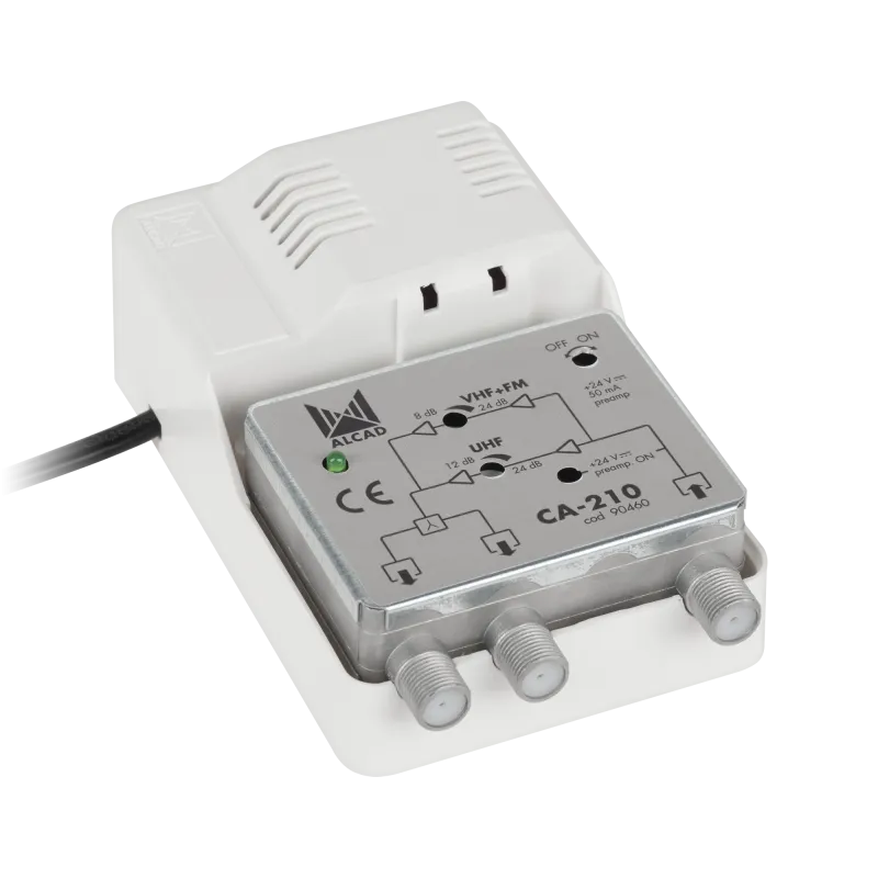 Wzmacniacz antenowy szerokopasmowy 24V CA-210 ALCAD