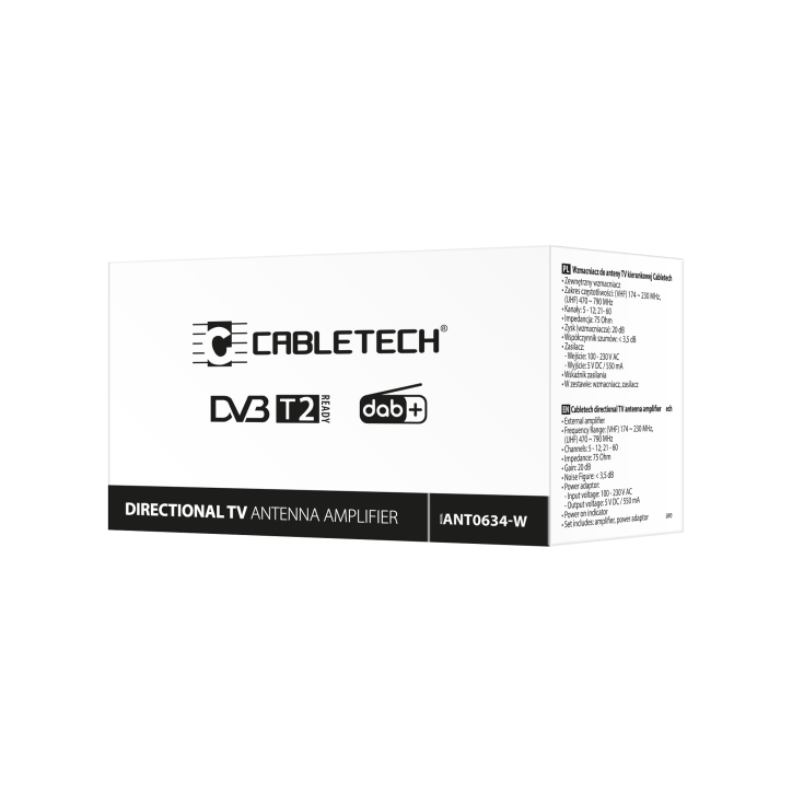 Wzmacniacz i zasilacz do anteny TV kierunkowej Cabletech Wzmacniacz i zasilacz do anteny TV kierunkowej Cabletech